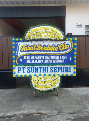 Papan Bunga Duka di Kmp Melayu Brt